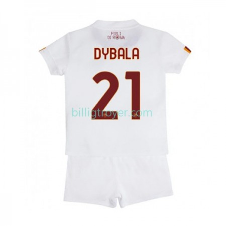 Billige Fotballdrakter AS Roma Paulo Dybala 21 Barn Bortedraktsett 2022/23 Kortermet